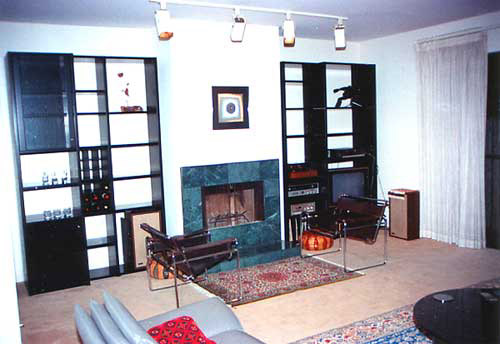 Bissonnet Townhome Fireplace
